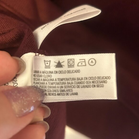 Cutter And Buck Mens Burgundy Quarter Zip Pullover Cotton Blend Sweater ~Size M - Picture 8 of 8